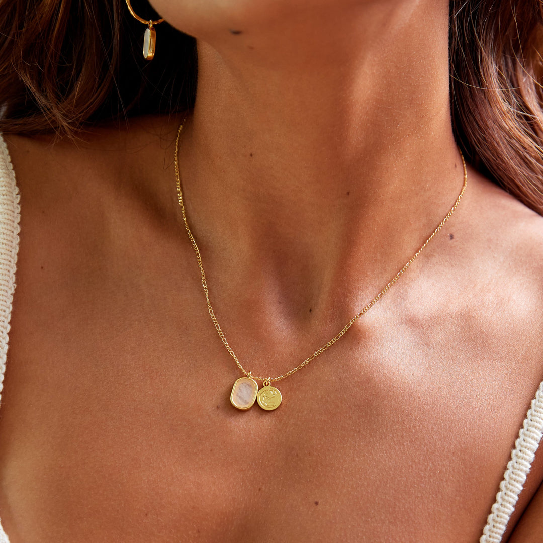 Moonstone Necklace | Gold
