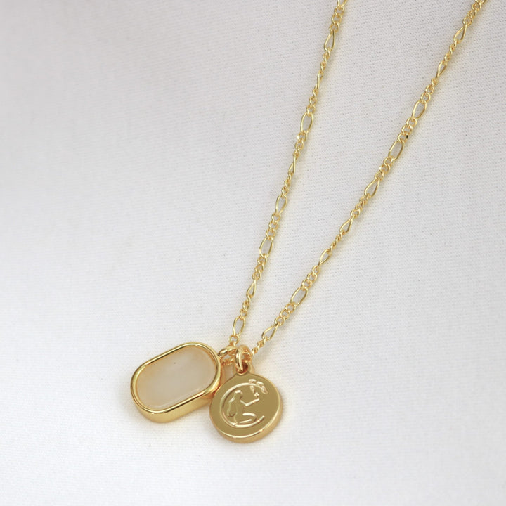Moonstone Necklace | Gold
