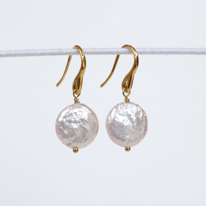 Mystical Earrings | Gold with Freshwater Pearl