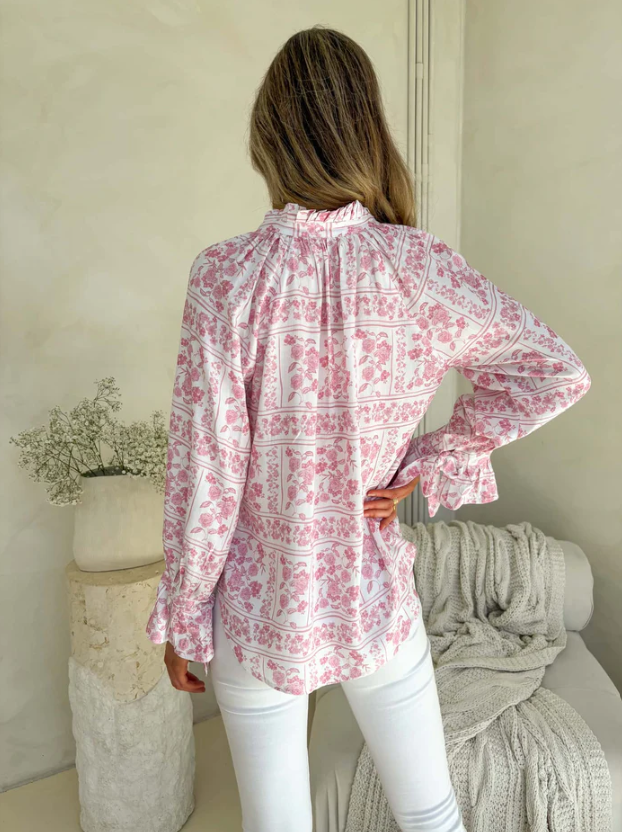 Palos Blouse | Petal & Poise Print