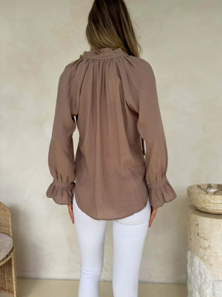 Palos Blouse | Taupe