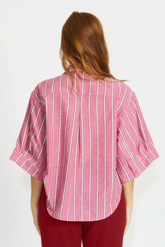 Percy Shirt | Pink Stripe
