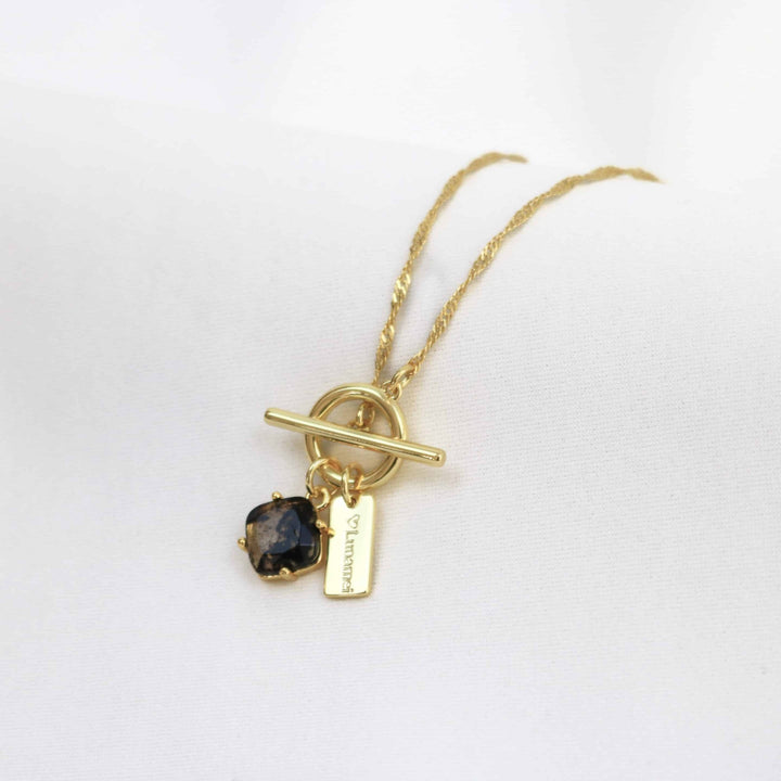 Pure Necklace | Gold with Herkimer Quartz
