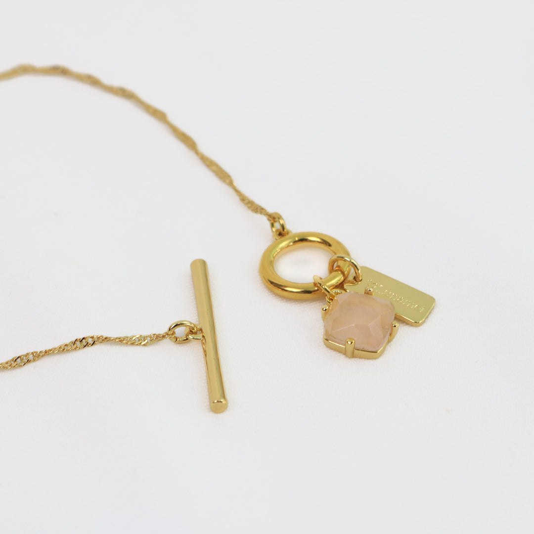 Healing Bracelet | Gold with Rose Quartz