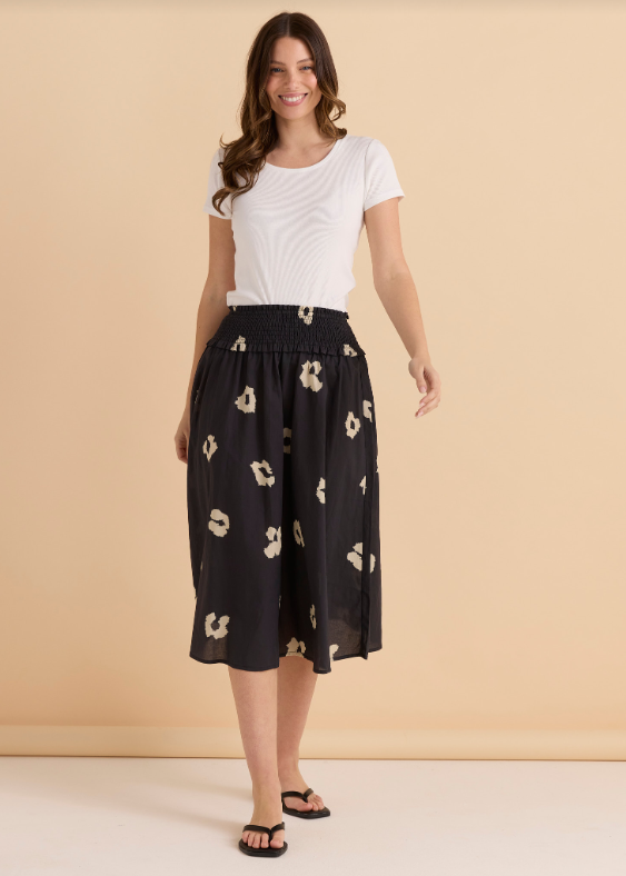 Reagan Poplin Skirt | Leopard Print