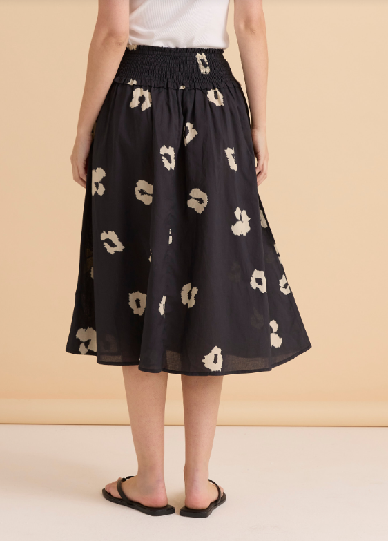 Reagan Poplin Skirt | Leopard Print