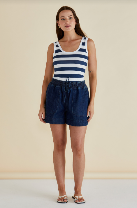 Relax Denim Shorts | Dark Blue