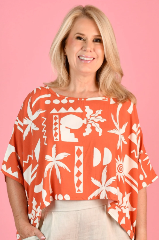 Sydney Top | Casablanca Orange