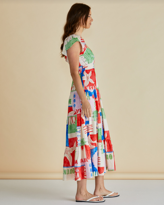Sadie Dress | Seashell Print