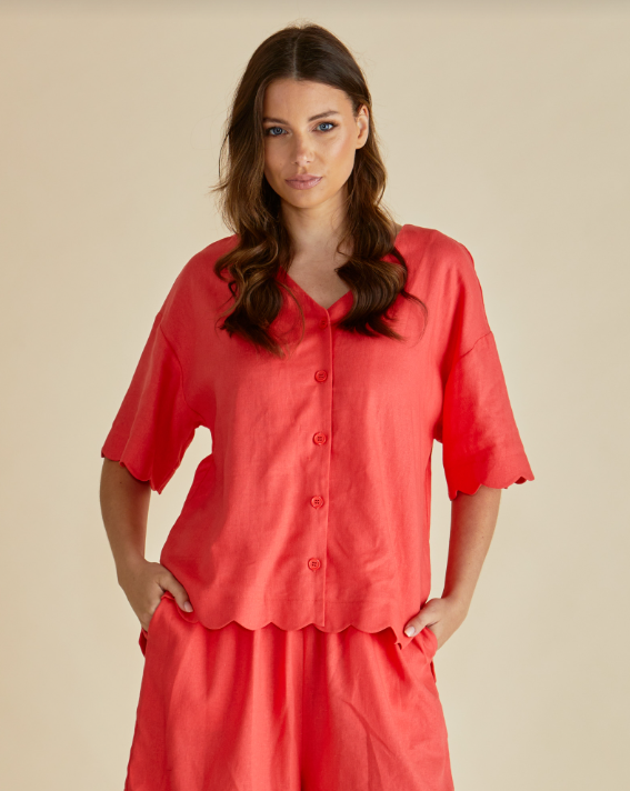 Scarlett Shirt | Red