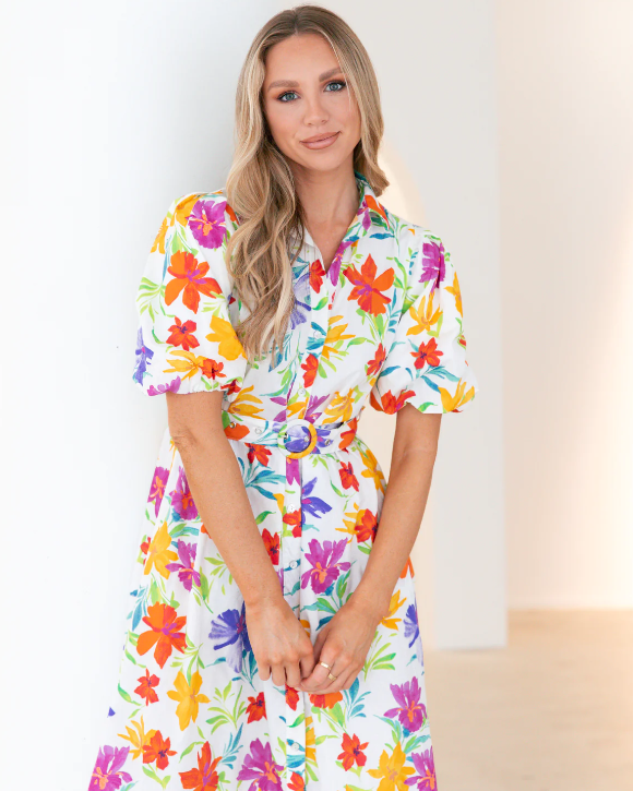 ZINNA Midi Shirt Dress