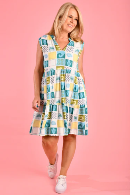 Mexicali Green Maggie Dress