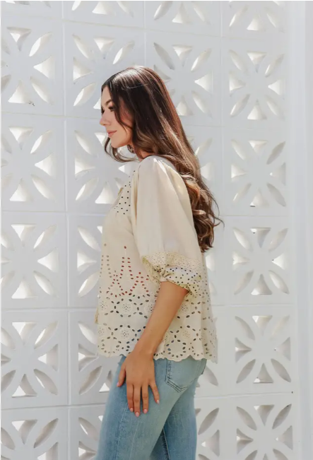 Desert Lace Top - Beige