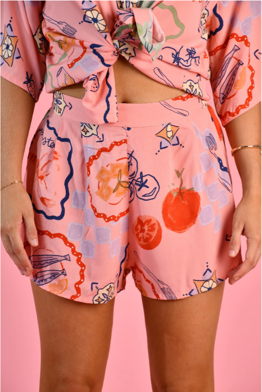 Positano Picnic Pink - Short