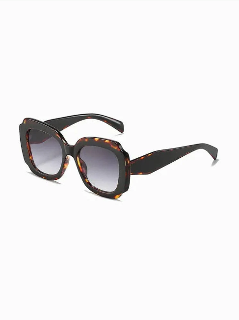 Sunglasses - Como - Leopard with Grey Fade