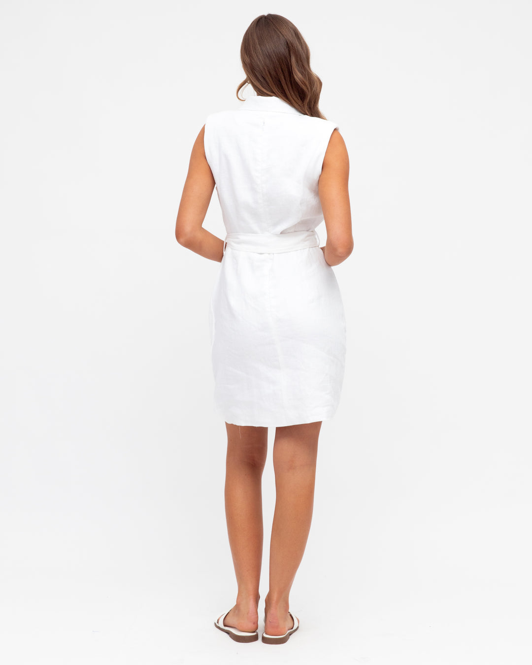 White Wind Vest Dress