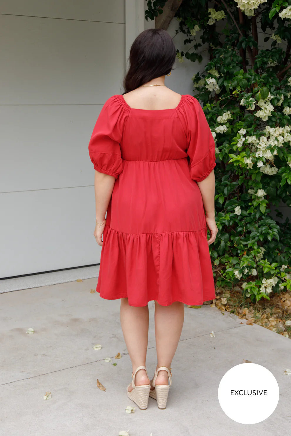 Tilly Dress in Cherry Red