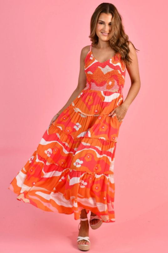 Traveller Maxi Dress | Summer Sunrise