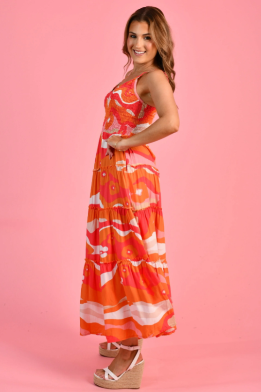 Traveller Maxi Dress | Summer Sunrise