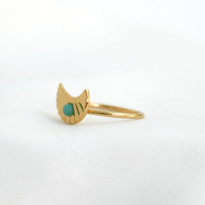 Wild Heart Ring | Gold with Green Amazonite
