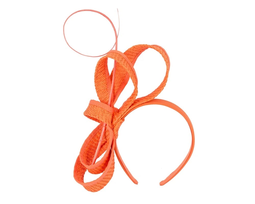 Lola Grace Fascinator - Orange