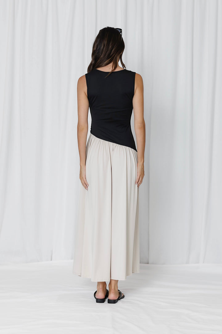 Celeste Dress | Black & Nude